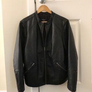 Torrid faux leather moto jacket, size 2.